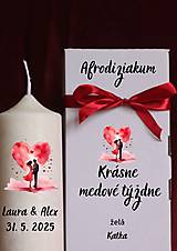 Sviečky - Svadobný dar pre novomanželov na medové týždne Afrodiziakum - 17544821_