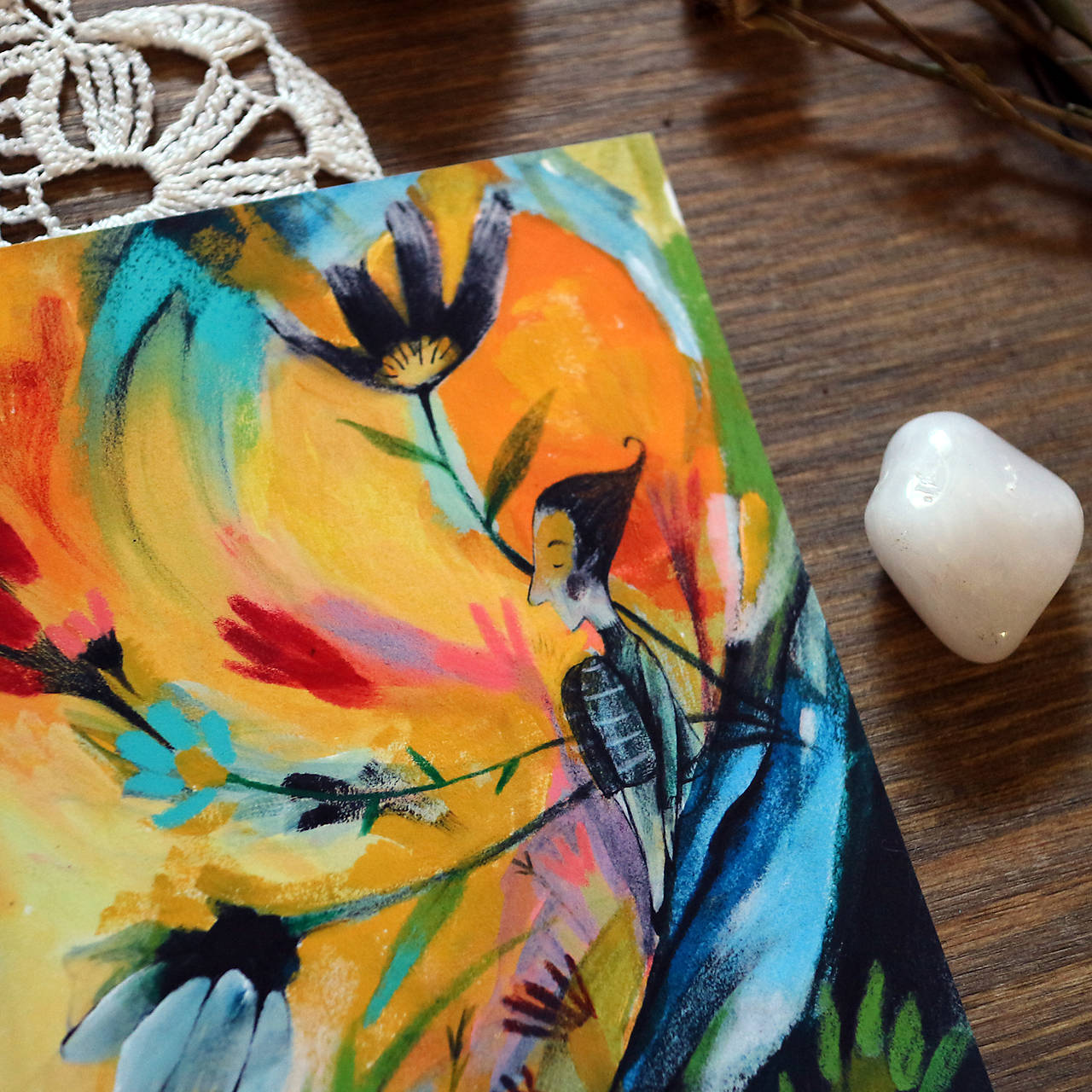 Nenápadný záhradníček/ print mojej ilustrácie (A3)