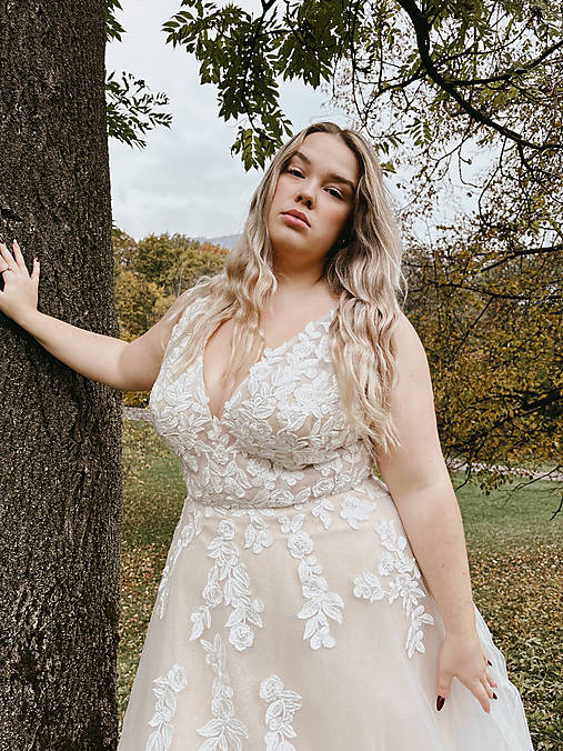 Šaty - Svadobné šaty Lucia plus size - 17548049_