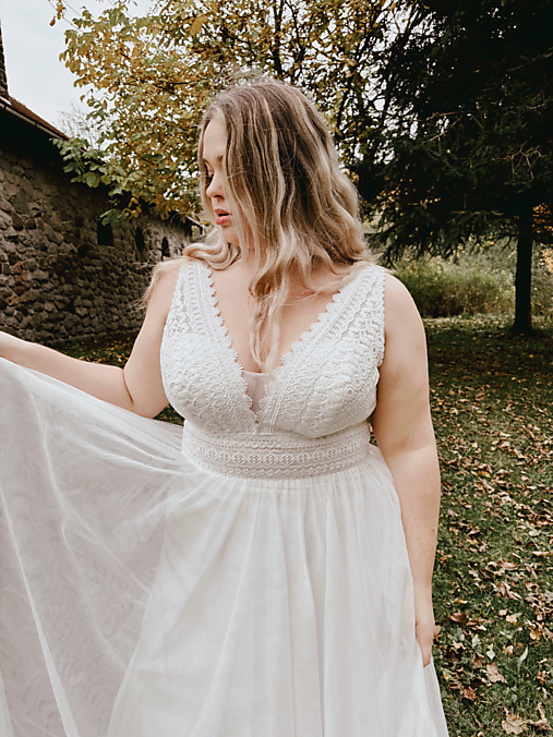 Šaty - Lesná víla PLUS SIZE - 17548076_