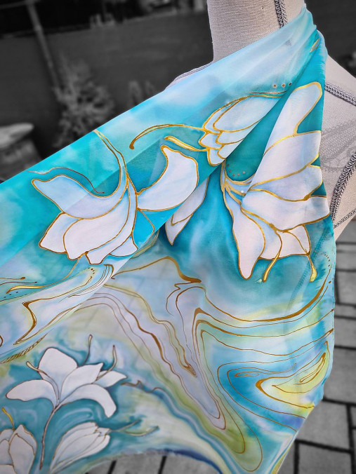 Šatky - Pure flowers - 17547371_