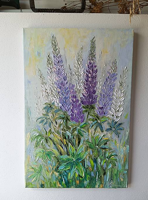Obrazy - Lupin flowers - 17549518_