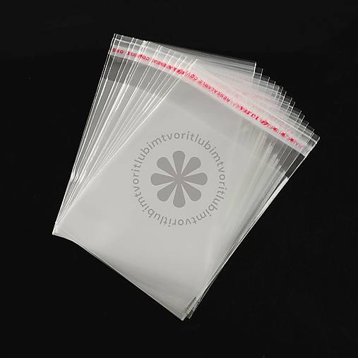 Obalový materiál - (3772) Celofánové vrecká s lepiacim uzáverom, 10x7 cm - 20 ks - 17549155_