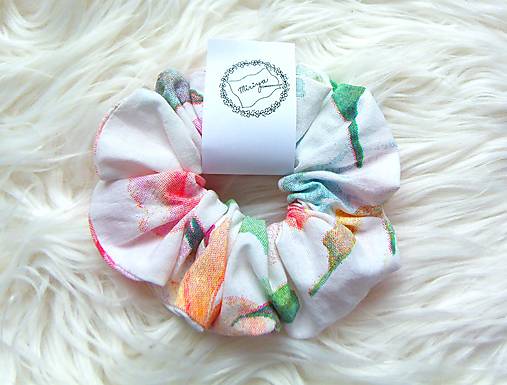 Ozdoby do vlasov - Gumička do vlasov - scrunchie XX. - 17548628_