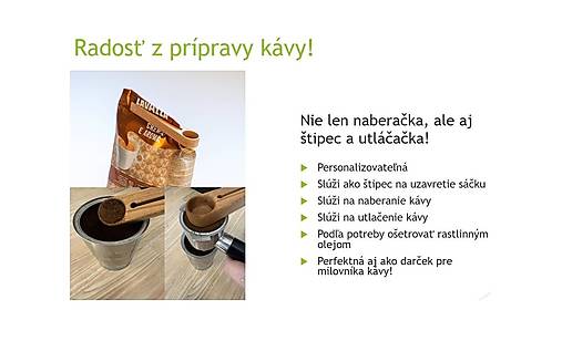 Štipec na kávu s naberačkou