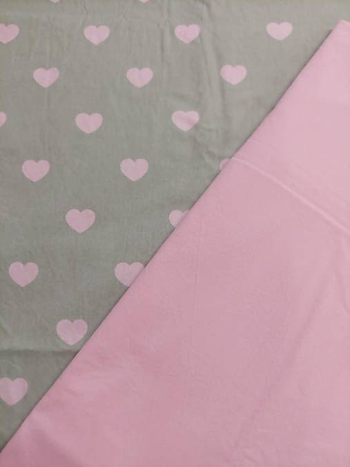 Detský textil - Objednávka pre Tímeu - setík so srdiečkami - 17552126_