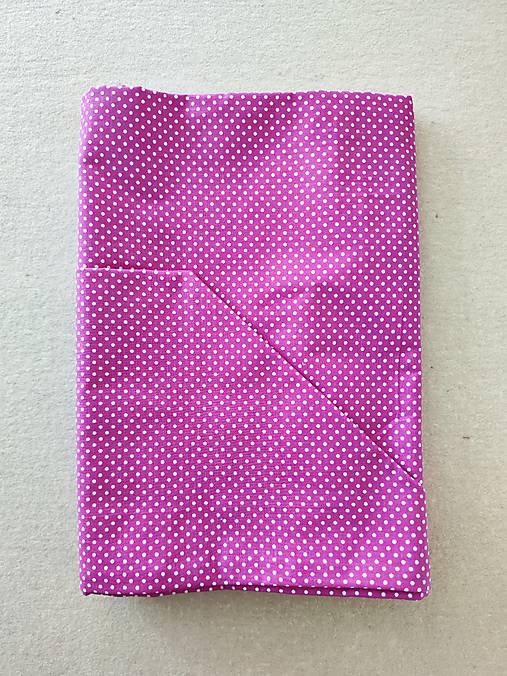 Detský textil - VLNIENKA Detské obliečky do postieľky na mieru  100% bavlna Bodka  fuksiova ružová - 17551336_