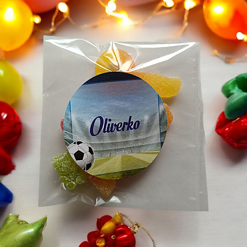 Darčeky pre svadobčanov - Detské cukríky Futbal  - 17552208_