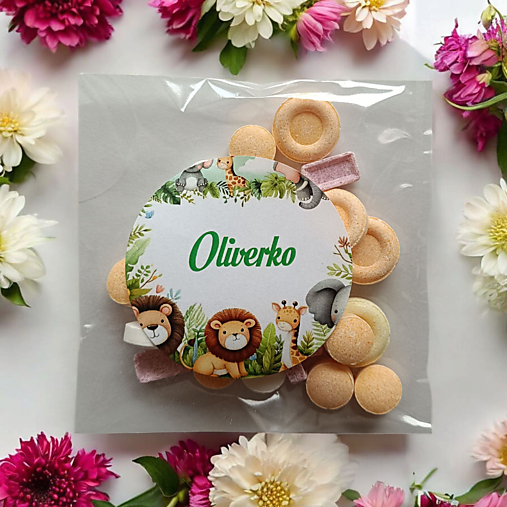 Darčeky pre svadobčanov - Detské cukríky Jungle - 17552277_