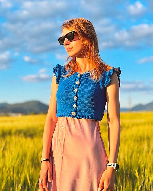 Topy, tričká, tielka - Top Celestína - 17552400_