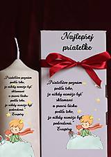 Sviečky - Vonná sviečka pre najlepšiu priateľku s citátom - 17550718_