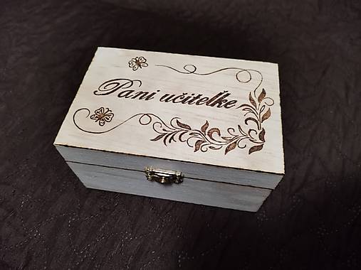 Dekorácie - Krabička pre učiteľku - 17551288_