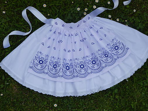 Detské oblečenie - Zásterka do pása Čipkovaný štvorlístok CD 36 cm - 17554756_