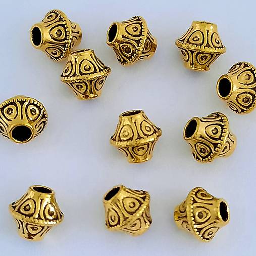 Kovová korálka 6,5x6mm-1ks