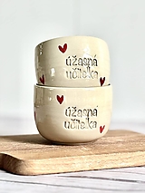 Nádoby - Pohárik ÚŽASNÁ UČITEĽKA Love - 17553348_