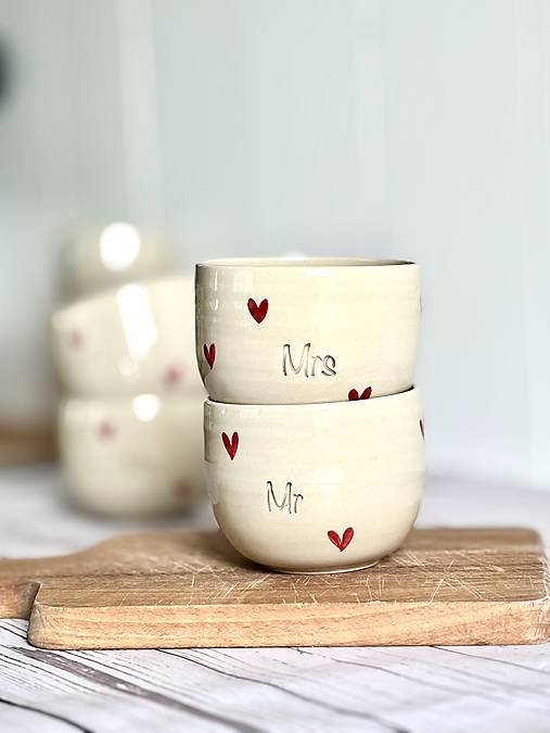 Poháriky Mrs. Mr., Love