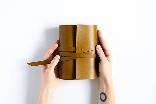 Papiernictvo - Kožený zápisník Lori - 17553882_