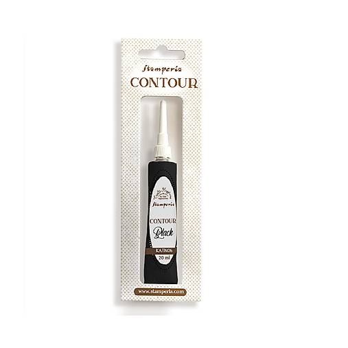 Farby-laky - Kontúrovacia farba KATN 06 Black - 17555673_