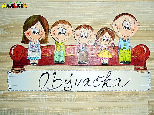 Tabuľky - Menovka - obývačka - 17557345_