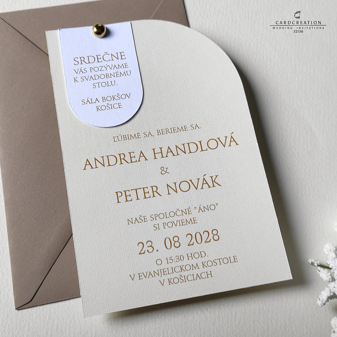 Svadobné oznámenie 32138K