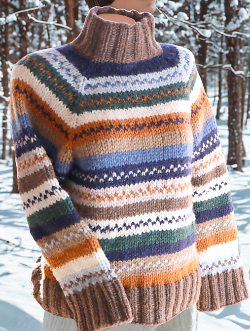 Svetre a kardigány - Extra hrubý vlnený pulóver - merino vlna, bavlna a alpaka - 17559732_