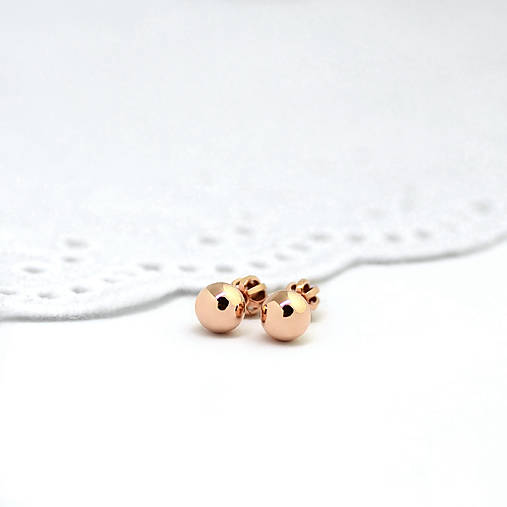 Náušnice - Mini guličky Ø 5mm - 17559714_