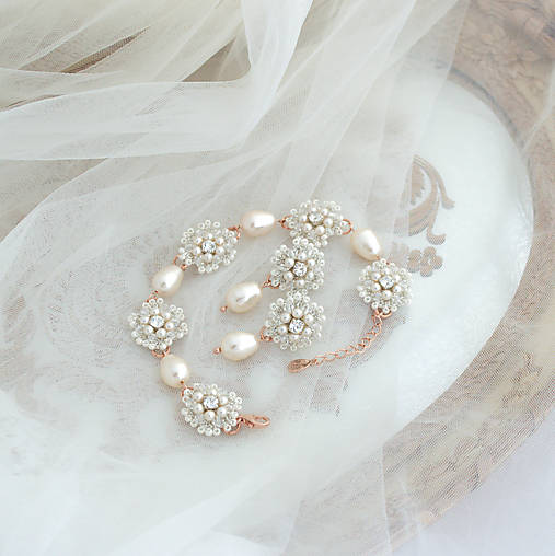 Ivory čipkovaný set/RoseGold