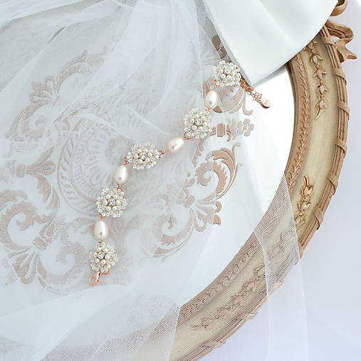 Ivory čipkovaný set/RoseGold
