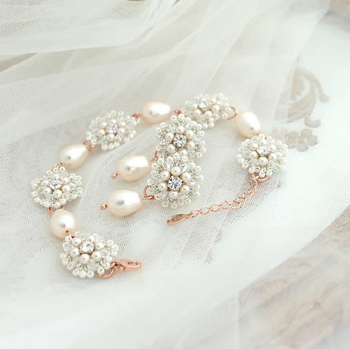 Ivory čipkovaný set/RoseGold