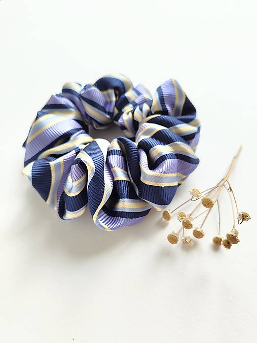 Basic MAXI scrunchie (Modro-fialová)