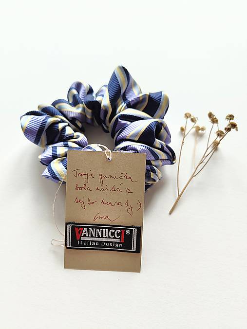 Basic MAXI scrunchie (Modro-fialová)