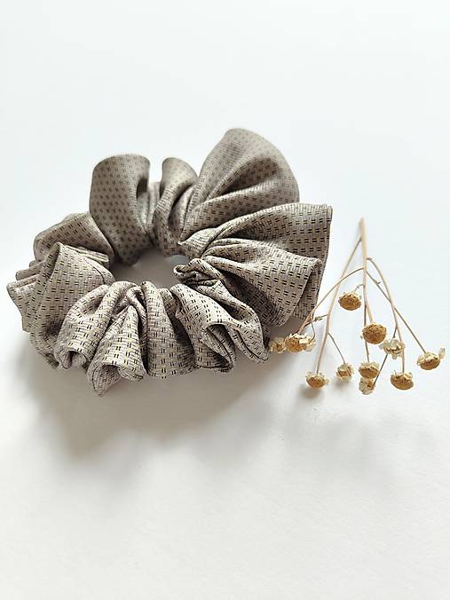 Basic MAXI scrunchie (Béžová)