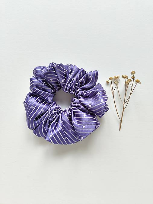 Basic MAXI scrunchie (Fialová)