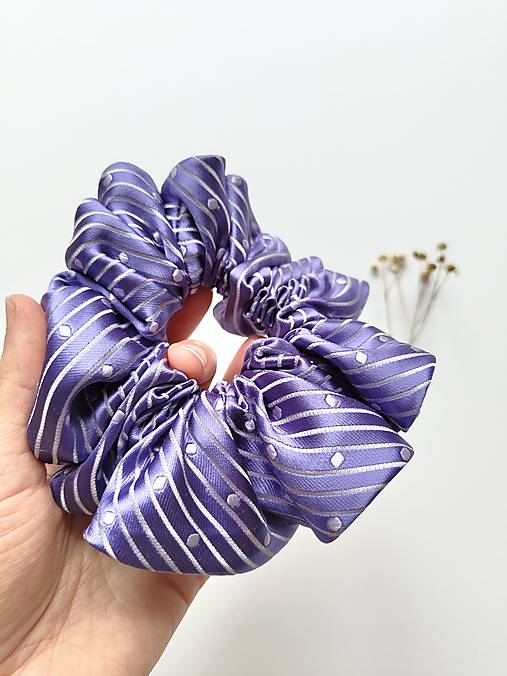 Basic MAXI scrunchie (Fialová)