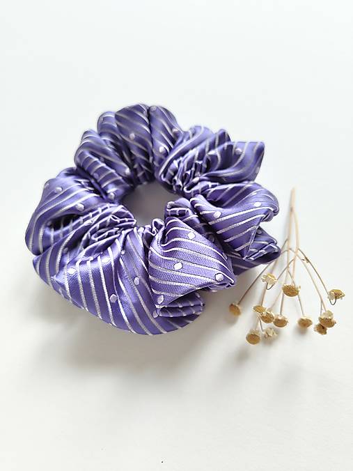 Basic MAXI scrunchie (Fialová)