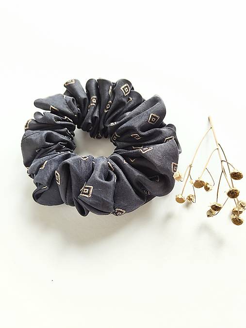 Basic MAXI scrunchie (Čierna)