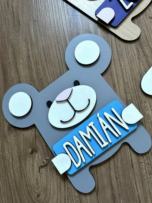 Detská menovka na dvere / do izbičky myška