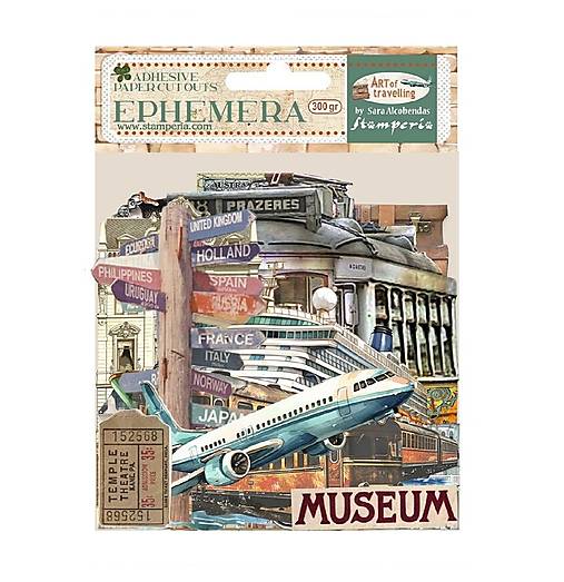 Papier - Stamperia Art of travelling nálepky - 17560935_
