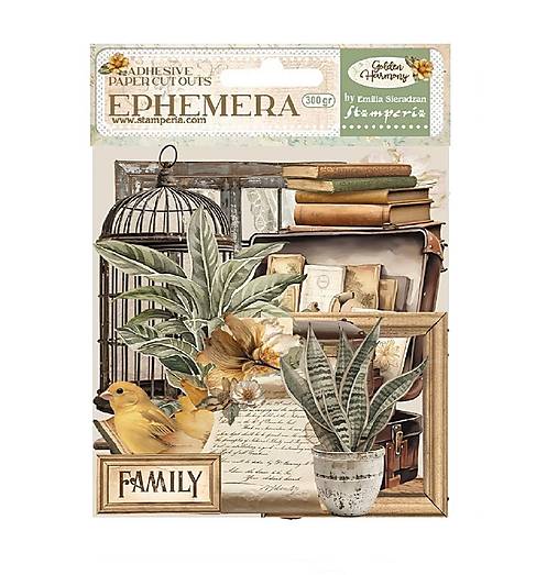 Papier - Stamperia Golden Harmony nálepky - 17561227_