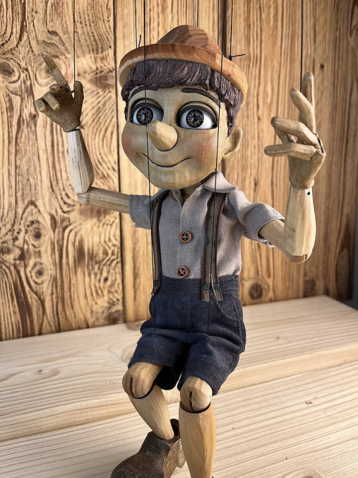 Hračky - Pinocchio veľký - žmurkajúce oči - 17561102_