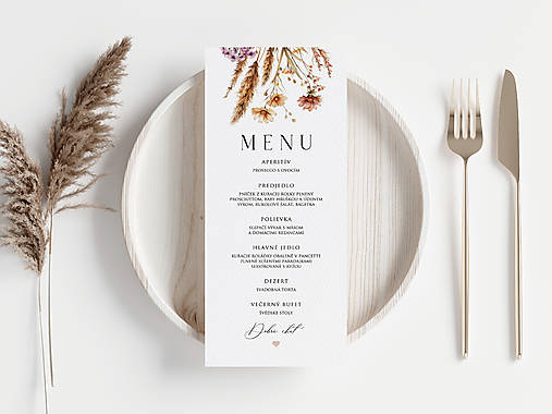 Papiernictvo - Svadobné menu Ruby - 17562252_