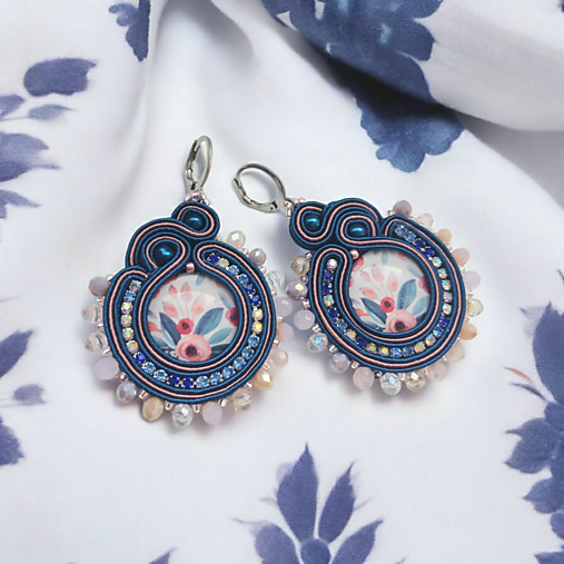 Náušnice - Soutache náušnice Anissa - 17561919_