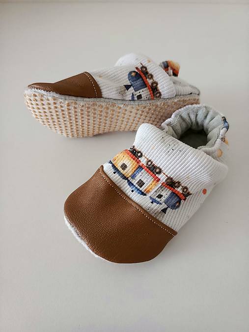 Detské topánky - Capačky vláčiky  - 17562195_