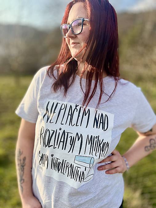 Unisex bavlnené tričko pre všetkých intolerantných