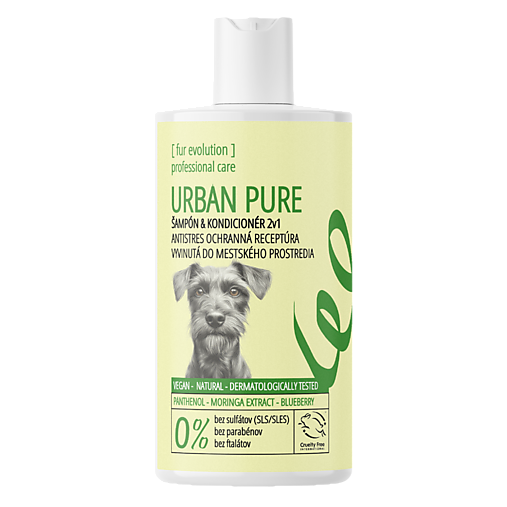 Iná drogéria - URBAN PURE - Antistresový ochranný šampón & kondicionér 2v1 na srsť a kožu do mestského prostredia - 17563457_