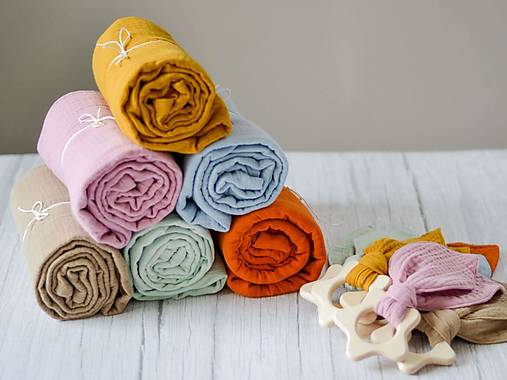 Úžitkový textil - Mušelínová osuška - 17564732_