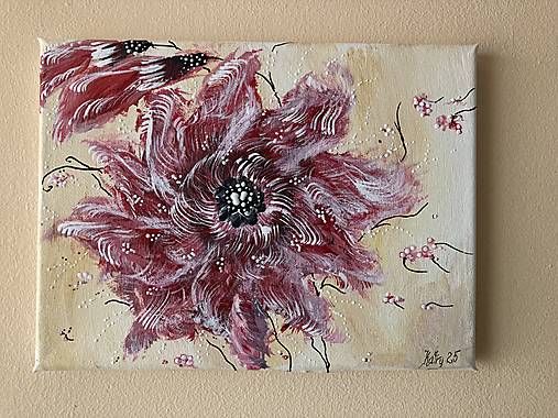 Obrazy - Snívajúci kvet  - 17564581_