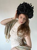 Čiapky, čelenky, klobúky - Frida čelenka "bohyňa noci"  - 17563872_