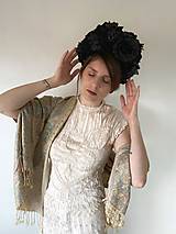 Čiapky, čelenky, klobúky - Frida čelenka "bohyňa noci"  - 17563873_
