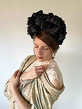 Čiapky, čelenky, klobúky - Frida čelenka "bohyňa noci"  - 17563874_